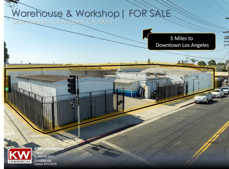 Primary Photo Of 3408 Trinity St, Los Angeles Warehouse For Sale