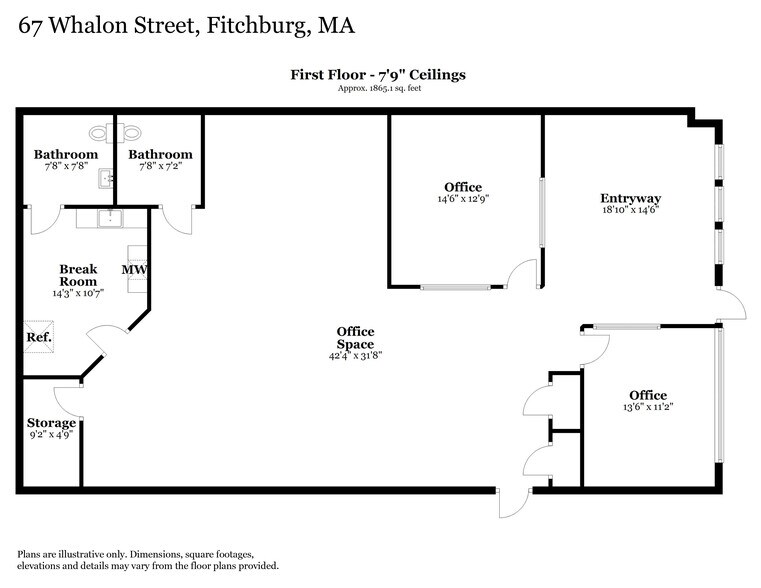 More Photos Of 67 Whalon St, Fitchburg Storefront For Lease