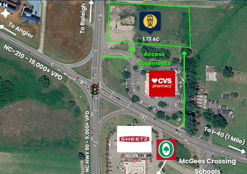 Primary Photo Of 10754 NC Hwy 50, Benson Land For Sale
