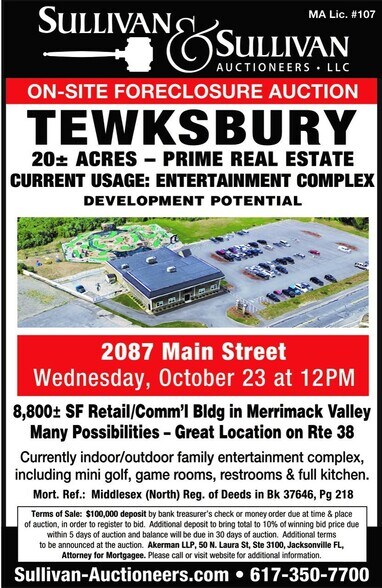 More Photos Of 2087 Main St, Tewksbury Freestanding For Sale