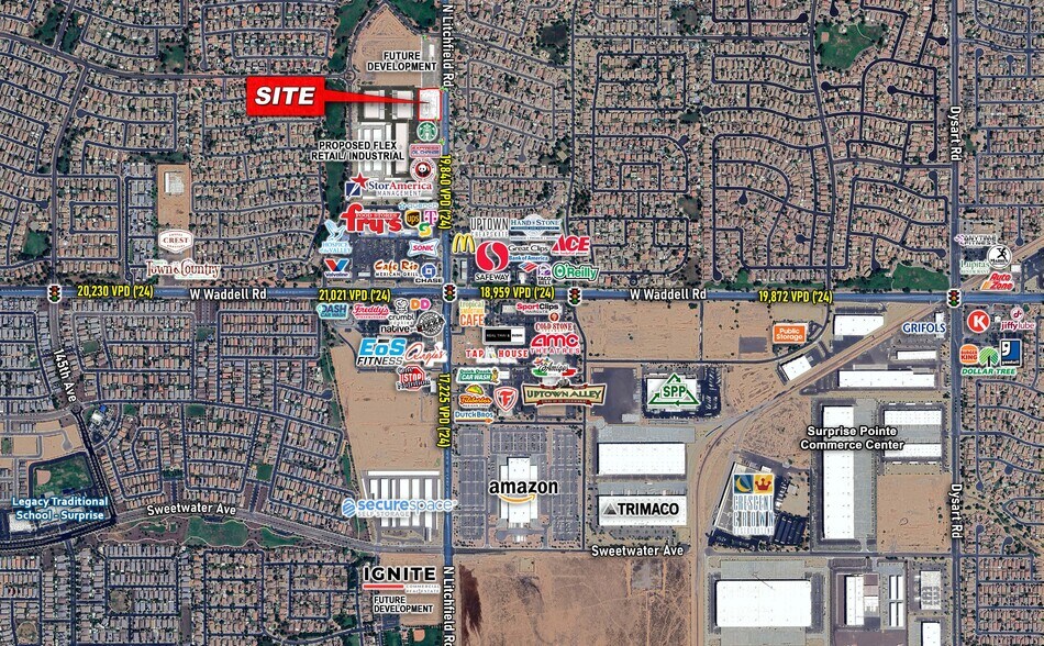 More Photos Of NWC Litchfield Rd & Waddell Rd, Surprise General Retail For Lease