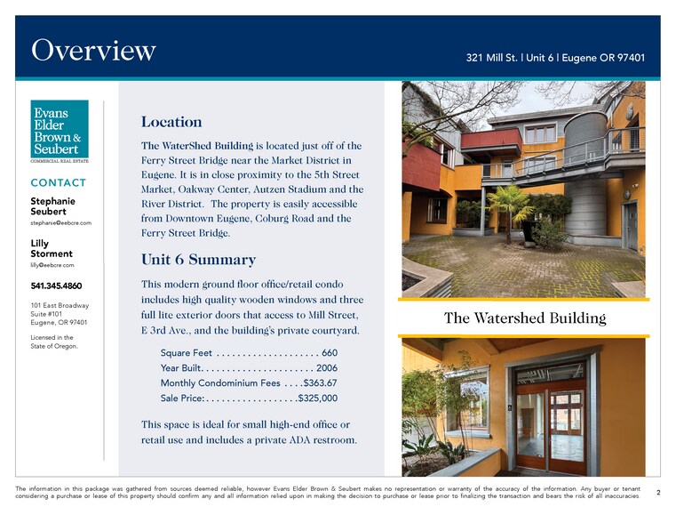 More Photos Of 321 Mill St, Eugene Storefront Retail Residential For Sale