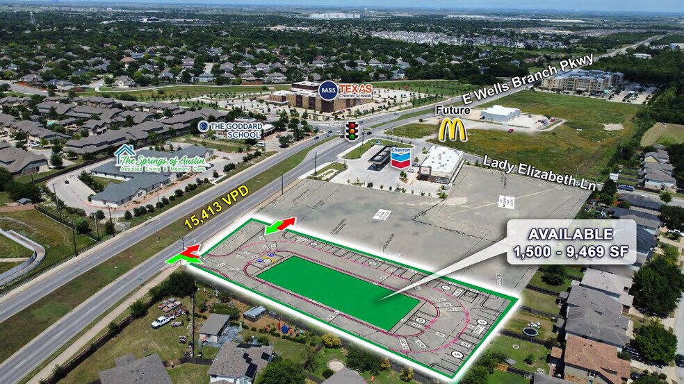 Primary Photo Of 1001 E Wells Branch Pky, Pflugerville General Retail For Lease