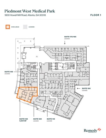 More Photos Of 1800 Howell Mill Rd, Atlanta Medical For Lease