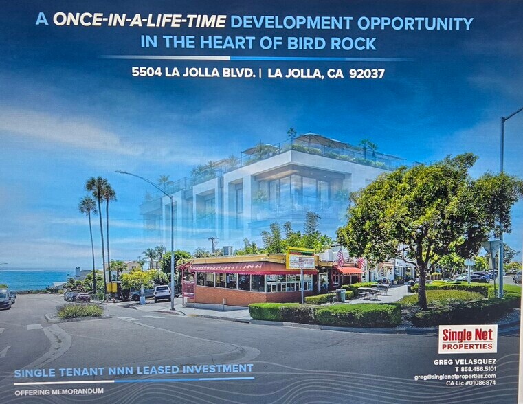 Primary Photo Of 5504 La Jolla Blvd, La Jolla Fast Food For Sale
