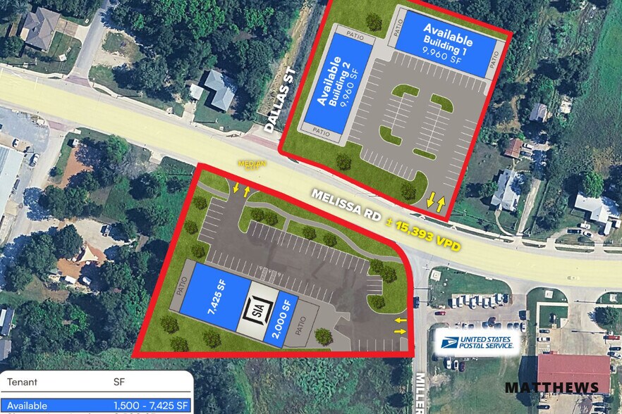 More Photos Of 1831 E Melissa Rd, Melissa Storefront Retail Office For Lease