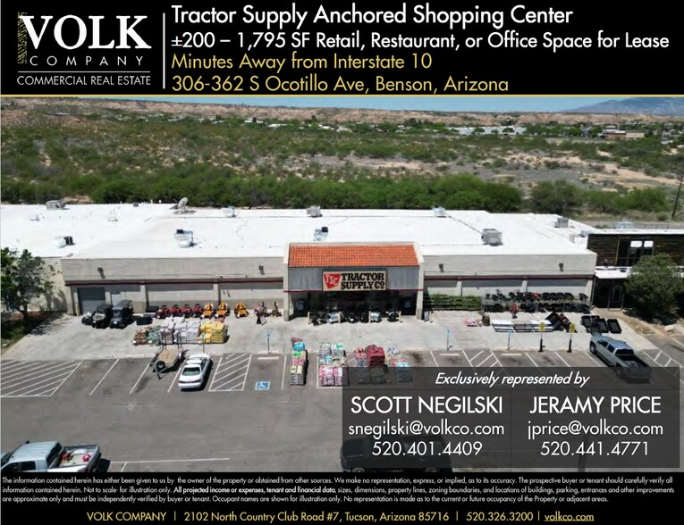 Primary Photo Of 306-362 S Ocotillo Ave, Benson Storefront Retail Office For Lease