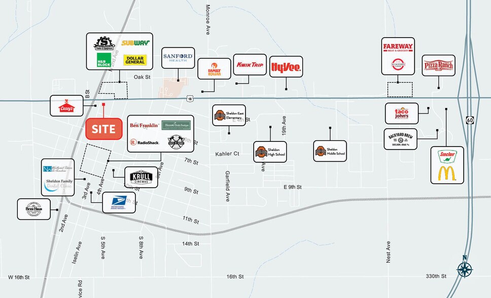 More Photos Of 505 2nd Ave, Sheldon General Retail For Sale