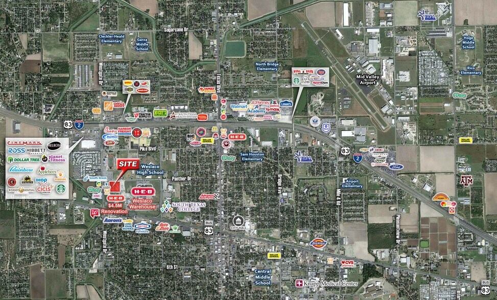More Photos Of NEQ of Westgate & Business 83, Weslaco Unknown For Lease