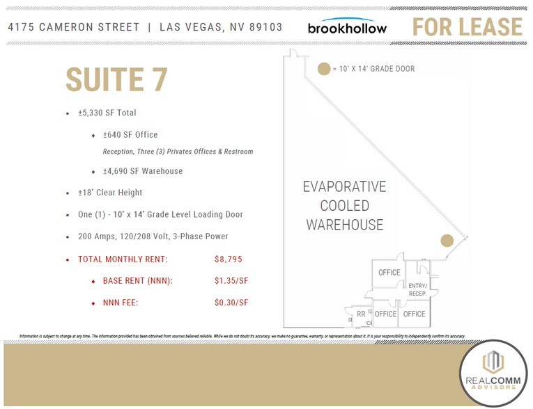 More Photos Of 4175 Cameron St, Las Vegas Light Manufacturing For Lease