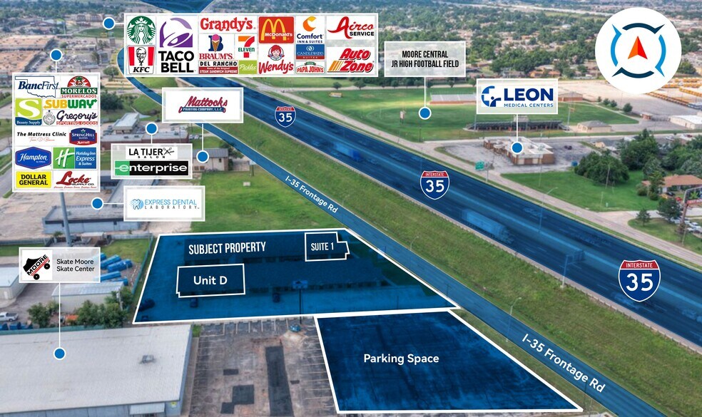 More Photos Of 221 N Service Rd, Moore Office For Lease