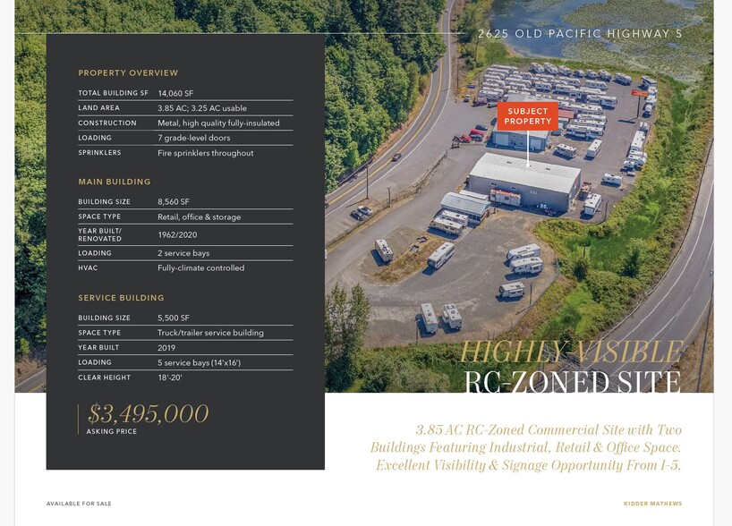 More Photos Of 2625 Old Pacific Hwy S, Kelso General Retail For Sale