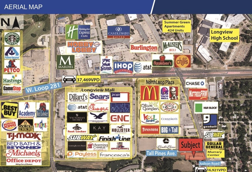 More Photos Of 100 Tall Pines Ave, Longview Freestanding For Lease