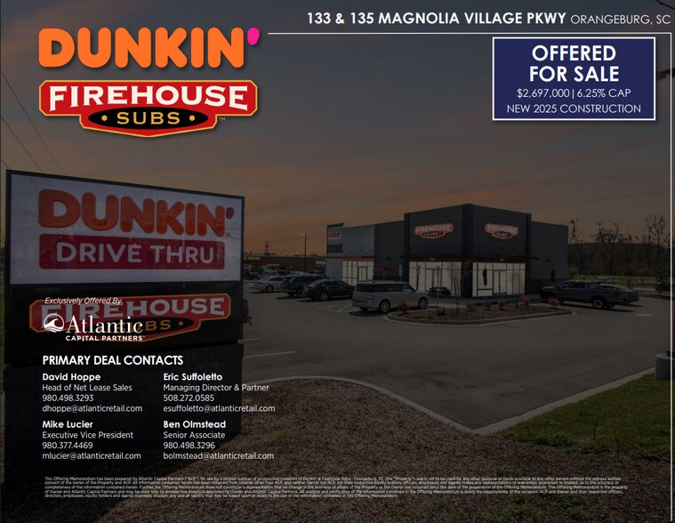 More Photos Of 133 & 135 Magnolia Village Pkwy, Orangeburg Fast Food For Sale
