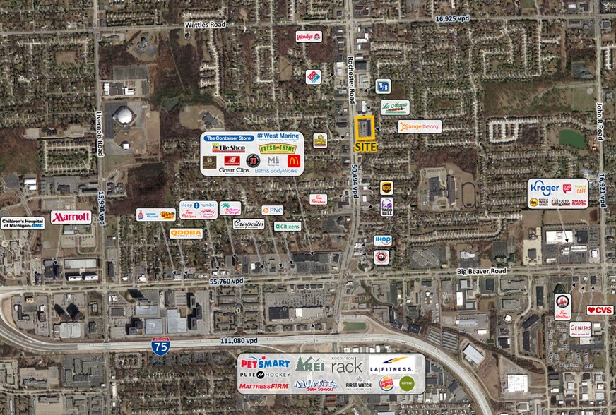 More Photos Of 3614-3674 Rochester Rd, Troy Unknown For Lease