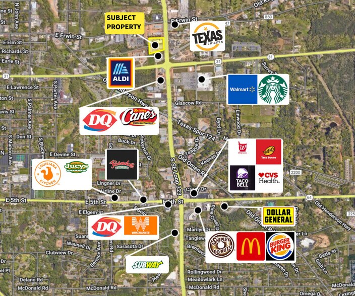 More Photos Of 301 S Southeast Loop 323, Tyler Showroom For Lease