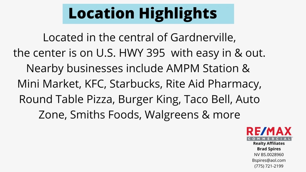 More Photos Of 1328 US Highway 395 N, Gardnerville General Retail For Sale
