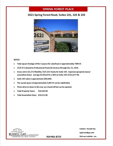 More Photos Of 2621 Spring Forest Rd, Raleigh Freestanding For Lease