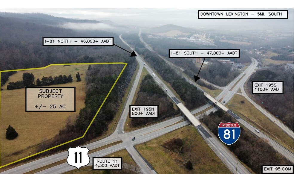 Primary Photo Of Interstate 81 Exit 195, Lexington Land For Sale