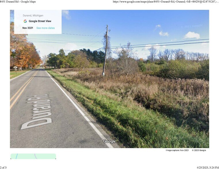 Primary Photo Of 0000 Durand Road, Durand Land For Sale
