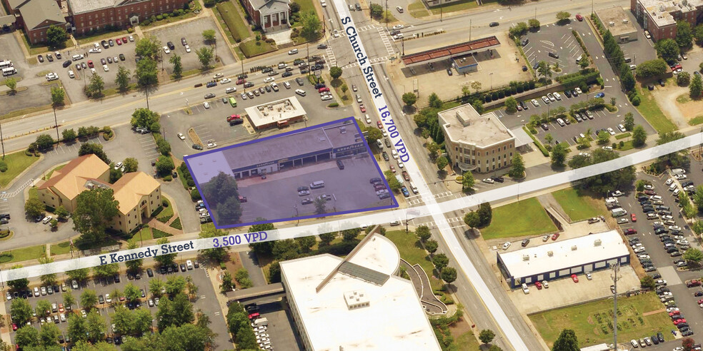 Primary Photo Of 100 E Kennedy St, Spartanburg Land For Lease