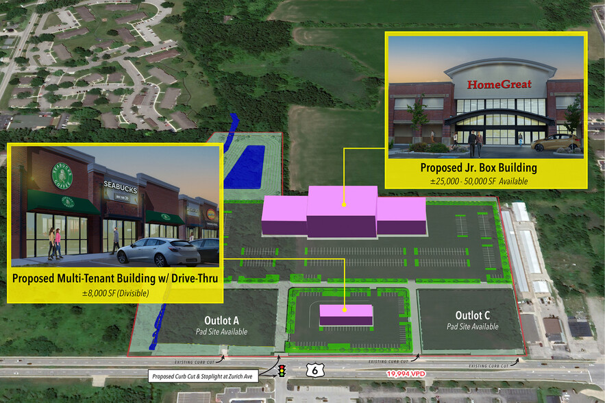 Primary Photo Of 5740 US-6, Portage General Retail For Lease