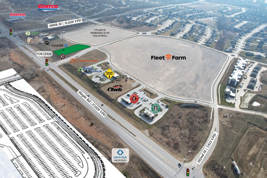More Photos Of 180th & Maple, Elkhorn Land For Lease