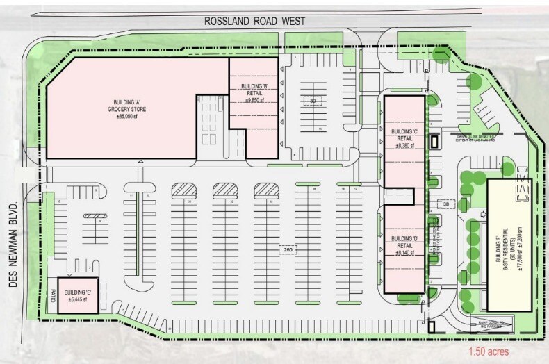 Primary Photo Of Rossland Rd W & Des Newman Blvd, Whitby General Retail For Lease