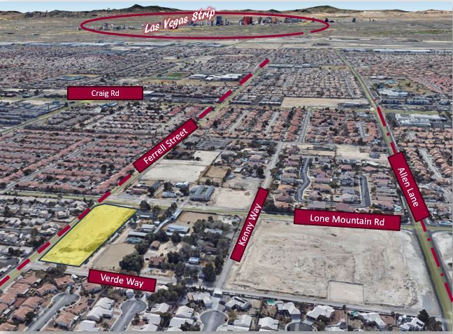 Primary Photo Of West Lone Mountain Road @ Ferrell Street, North Las Vegas Land For Sale