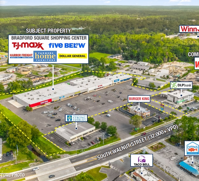 Primary Photo Of 801-840 S Walnut St, Starke General Retail For Sale