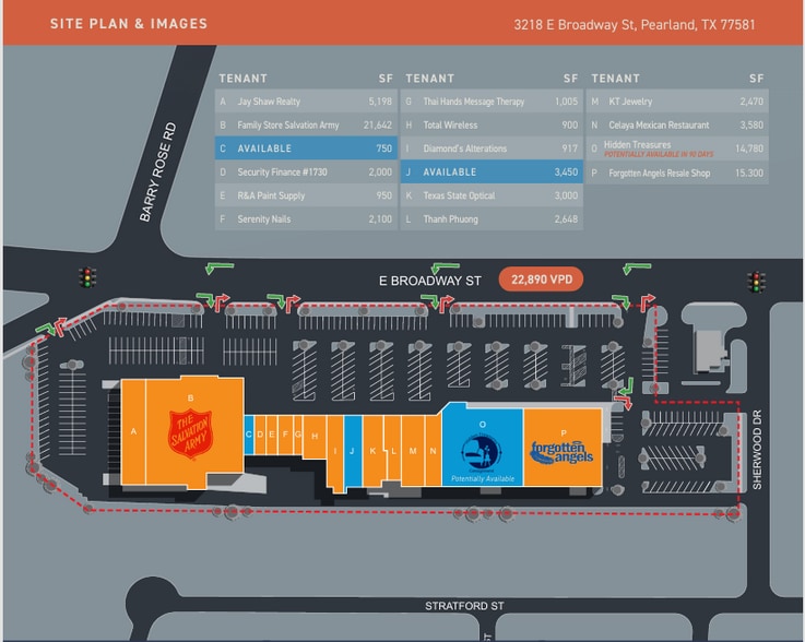 More Photos Of 3216-3254 E Broadway St, Pearland Unknown For Lease