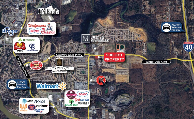 More Photos Of White Oak Xing @ Commerce Cove, Maumelle Land For Lease