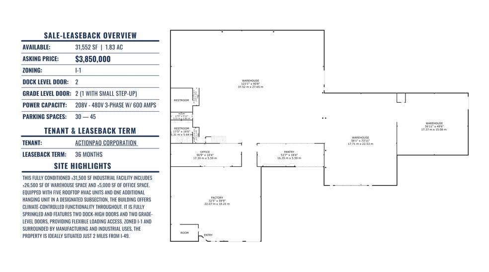 More Photos Of 2120 Town West Dr, Rogers Warehouse For Sale