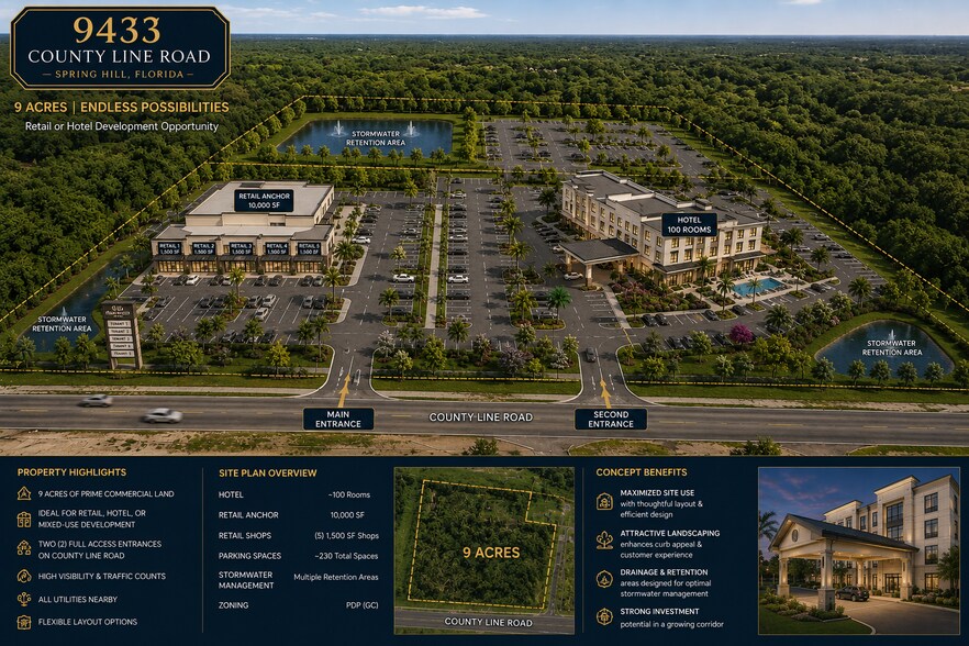 More Photos Of 9433 County line Rd, Spring Hill Land For Sale