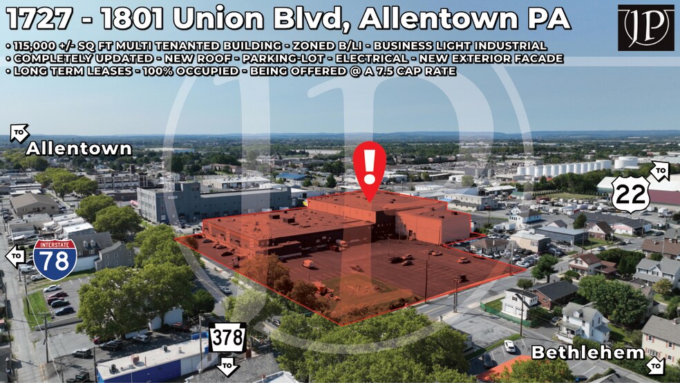 More Photos Of 1727-1801 Union Blvd, Allentown Warehouse For Lease