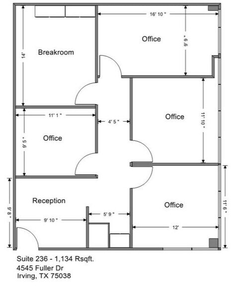 More Photos Of 4545 Fuller Dr, Irving Office Residential For Lease