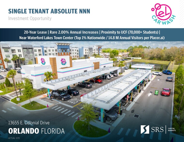 Primary Photo Of 13655 E Colonial Dr, Orlando Carwash For Sale
