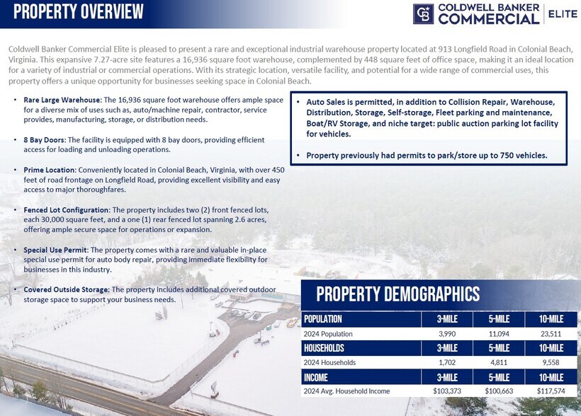 More Photos Of 913 Longfield Rd, Colonial Beach Warehouse For Sale