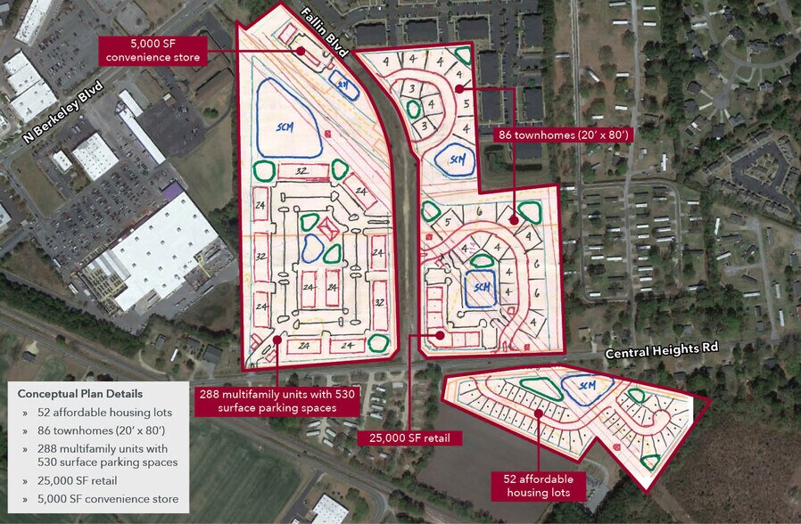 More Photos Of Fallin Blvd @ Central Heights Blvd, Goldsboro Land For Sale