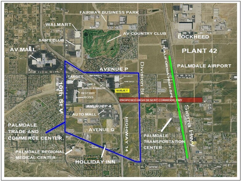 Primary Photo Of Highway 14 and P-4 Ave @ Division St. and P-4, Palmdale Land For Sale
