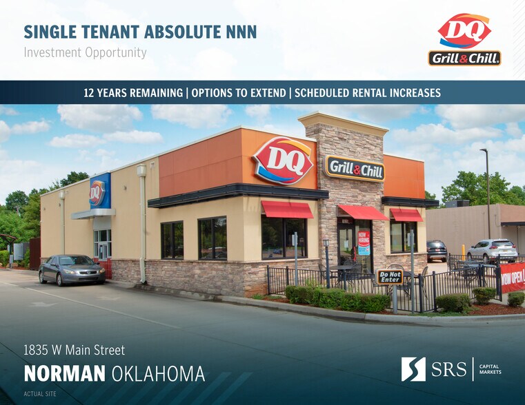 Primary Photo Of 1835 W Main St, Norman Fast Food For Sale