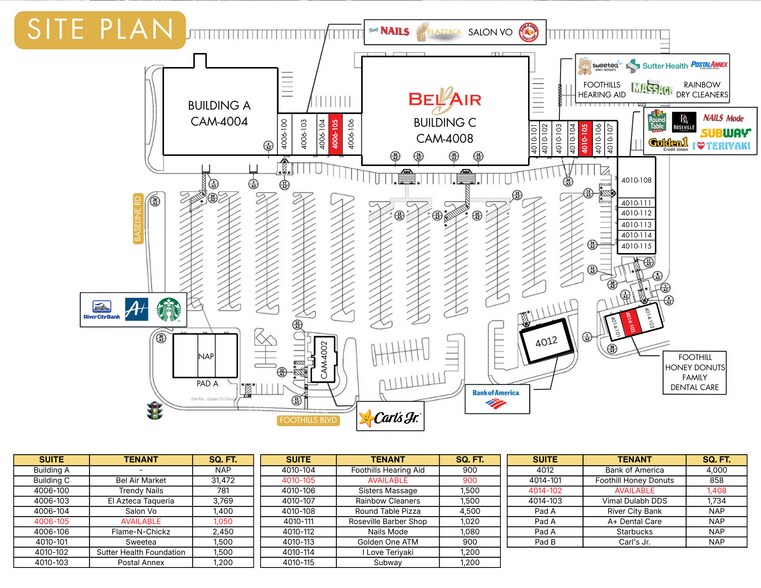 More Photos Of 4008 Foothills Blvd, Roseville Unknown For Lease