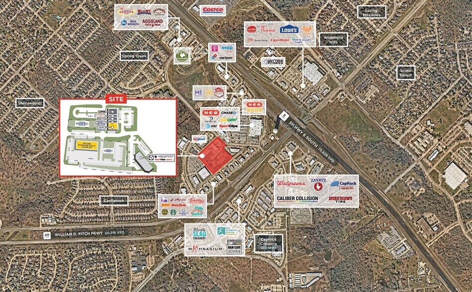 More Photos Of NWQ of SH-6 and William D. Fitch Parkway, College Station Storefront For Lease