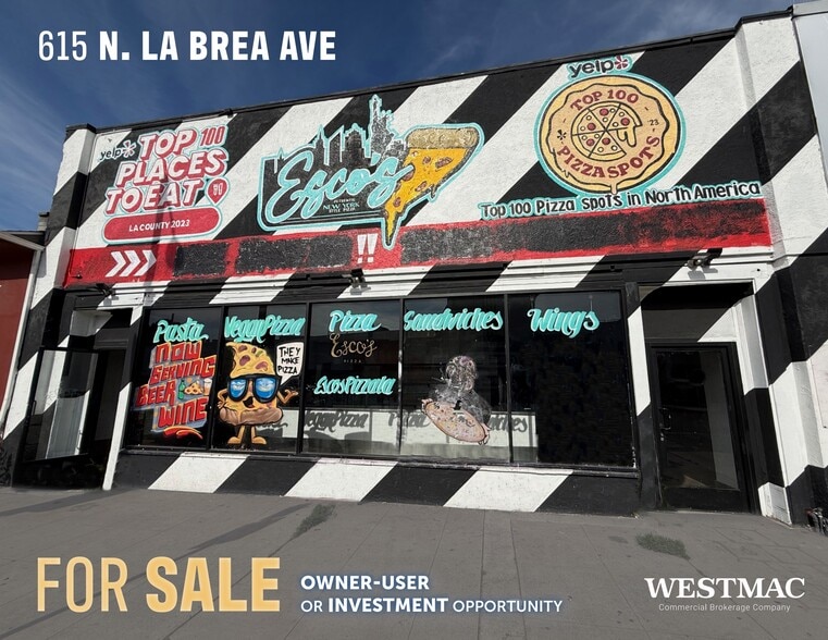 Primary Photo Of 615 N La Brea Ave, Los Angeles Restaurant For Sale