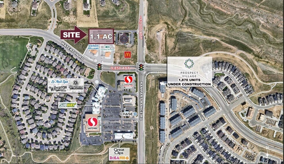 Primary Photo Of NWC WATERTON ROAD & RAMPART RANGE ROAD, Littleton Land For Sale