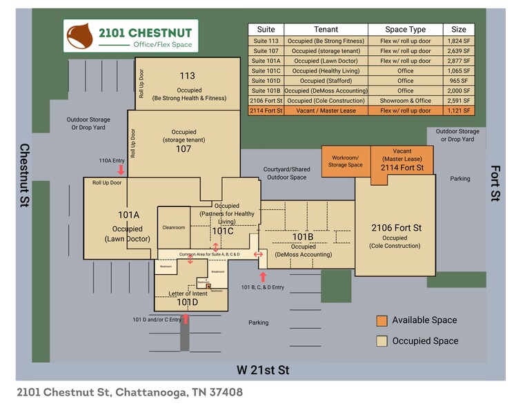 More Photos Of 2101 Chestnut St, Chattanooga Office For Sale