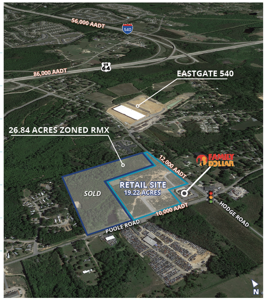 Primary Photo Of Poole Road & Hodge Rd, Knightdale Land For Sale