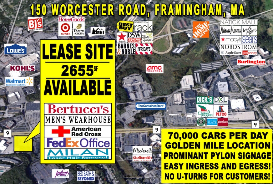 More Photos Of 120-150 Worcester Rd, Framingham Unknown For Lease
