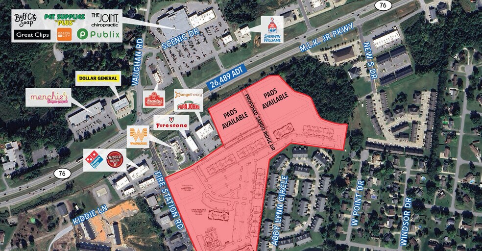 Primary Photo Of 575 Fire Station Rd, Clarksville Land For Lease