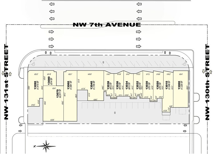 More Photos Of 13000-13090 NW 7th Ave, North Miami Unknown For Lease